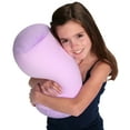 thumbnail image 6 of Deluxe Comfort Mooshi Squish Microbead Bed Pillow (14" x 7") ? Airy Squishy Soft Microbeads ? Eighteen Fun Bubbly Colors To Choose From ? Cuddly and Fun Dormroom Accessory ? Bed Pillow, Light Purple, 6 of 6