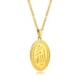 thumbnail image 5 of Muslim Islamic Quran Allah 14K Yellow Gold Necklace Chain for Men Women Arabic Islam Jewelry, 5 of 6