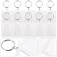 thumbnail image 2 of FRCOLOR photo keychain 10Pcs Clear Acrylic Blank Photo Picture Frame Key Chain Key Ring Fashion Accessory,3.35"X1.46"X0.2", 2 of 4