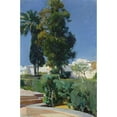 thumbnail image 3 of Y Bastida, Joaquin Sorolla 11x14 Black Modern Framed Museum Art Print Titled - Corner of the Garden, Alcazar, Sevilla, 3 of 5