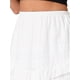 thumbnail image 5 of INSPIRE CHIC Falda corta fluida para mujer con volantes, cintura alta elástica, golf, tenis, casual, verano, falda corta en capas, XL, blanca, 5 of 6