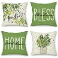 AaSFJEG Anime for Pillow Vase Leaves Linen Pillow Cover Sofa Headboard