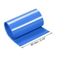 thumbnail image 2 of Tubos de Termocontracción de 80 mm de Ancho Plano para Tres 18650 1 Metro Azul, 2 of 4