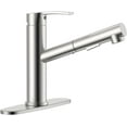 thumbnail image 1 of APPASO Robinet de Cuisine Moderne Robinet de Cuisine avec Pulvérisateur Extractible à une Poignée Acier Inoxydable Bar Évier de VR Plaque de Comptoir Nickel Brossé 360, 1 of 8