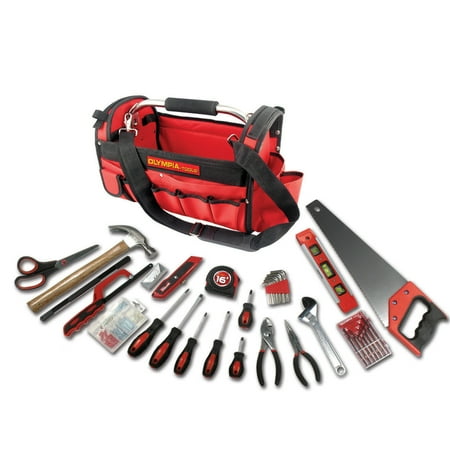 Olympia Tools 90-447 Red & Black Tool Bag 52 Piece Set