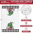 thumbnail image 2 of Christmas Kitchen Towels Plaid Xmas Tree Gnome Truck Kitchen Dishcloth 18 x 26 Inch Ultra Absorbent Tea Towel Drying Hand Towel for Holiday Home Cooking Baking, Set of 2, 2 of 6