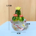 thumbnail image 2 of 4 Piezas de Adornos Interiores para AutomóViles, Figuras ArtíSticas de Cactus, DecoracióN del Hogar, Adornos de Cactus de Plantas en Miniatura para Manualidades de Escritorio B, 2 of 5