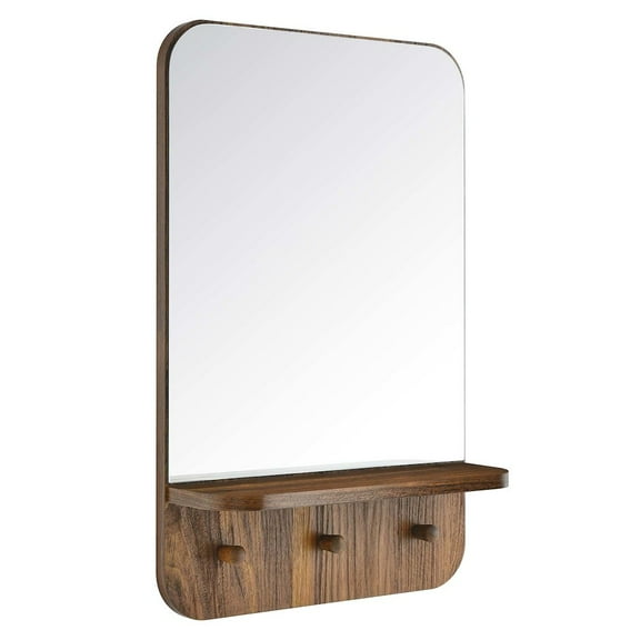 Modway Lumina Mirror in Walnut
