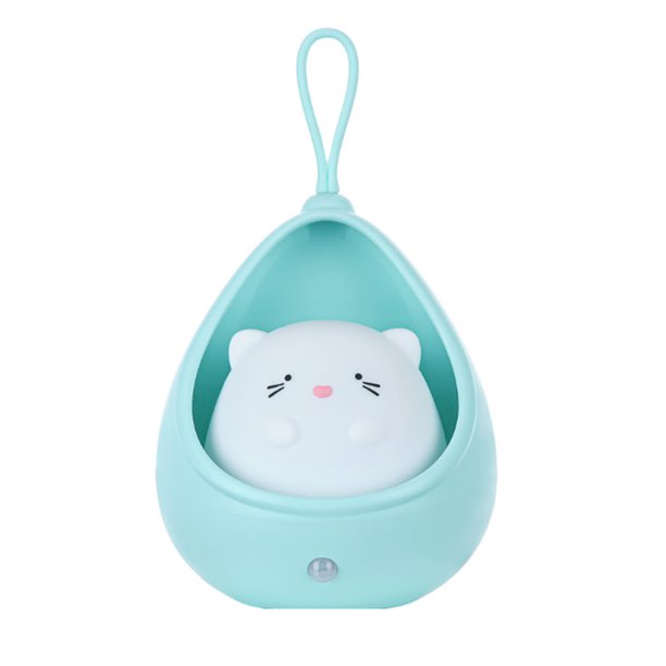 Irfora Lovely Leds Night Light Uso en el hogar Lámpara de inducción inteligente del cuerpo humano Luz de detección de movimiento recargable por USB para dormitorio / armario / escaleras / pasillos Irfora lámpara de pared