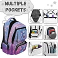 thumbnail image 5 of Aplkyhs Backpack for Kids 9-12 School Bag Lightweight Durable Bookbag for Daily School Travel Cute Galaxy Axolotl, 5 of 7