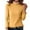 Yellow #11, variant on Women's Mock Turtleneck Shirts Long Sleeve Slim Fit Tops Winter Lightweight Lettuce Trim Base Layer Tees Yellow 2XL