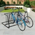 thumbnail image 2 of Bike Floor Bike Rack Easy - Assembly Modern Metal  Sleek Freestanding Bike Organizer For Garages Streets Storefronts  Schools, 2 of 21