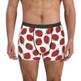 thumbnail image 1 of Fotbe Hand Drawn Strawberry Calzoncillos Tipo Boxer con Bolsa de Soporte Total para Hombre, X-Temp Fresco, Transpirable y de Secado Rápido-XX-Large, 1 of 5