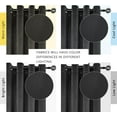 thumbnail image 6 of SMILETIME Dark Grey 52 X 96in Velvet Curtains with Grommet, Thermal Insulated Soft Privacy Noise Reducing Light-filtering Velvet Drapes for Living Room, 2 Panels, 6 of 7