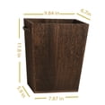 thumbnail image 2 of Wooden Trash Cans, Rustic Farmhouse Style Trash Cans, Trash Cans With Vintage Metal Handles, 2 of 4