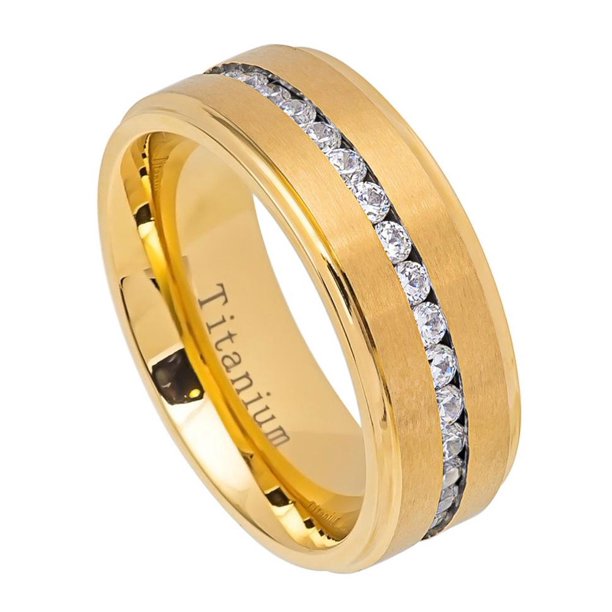 Dainty Jewelry - Men Women 8MM Comfort Fit Titanium ...