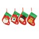 thumbnail image 1 of Medias navideñas (juego de 4): incluye muñeco de nieve, oso polar, Papá Noel y reno, rojo y verde, con detalles en copos de nieve, 1 of 5