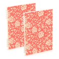 thumbnail image 2 of Haosy Elegant Coral Flower Plant Notebooks 1-subject Journal 60 Sheets A5 College Ruled Paper Detachable Ring 8.3"x5.7", 2 of 8