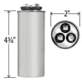 thumbnail image 2 of GFDYREE 5 + 5 3 MFD uf PW-35/5/R Condensateur Rond à Double Fonctionnement 370 Ou 440 Volts pour Condensateur, Refroidisseur Droit Ou Thermopompe, Climatiseur 35/5 Micro Farad, 2 of 3