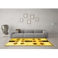 thumbnail image 3 of Ahgly Company Indoor Square Southwestern Yellow Country Area Rugs, 3' Square, 3 of 4