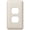 Almond, variant on Amerelle 935DW Moderne Wallplate 1 Duplex Steel White 1-Pack
