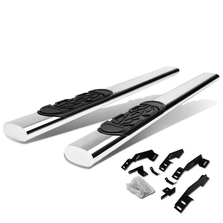 For 88-02 Chevy/GMC C/K 1500 2500 3500 Stainless Steel 6" Side Step Nerf Bar Running Board Left+Right 89 90 91 92 93 94 95 96 97 98 99 00 01