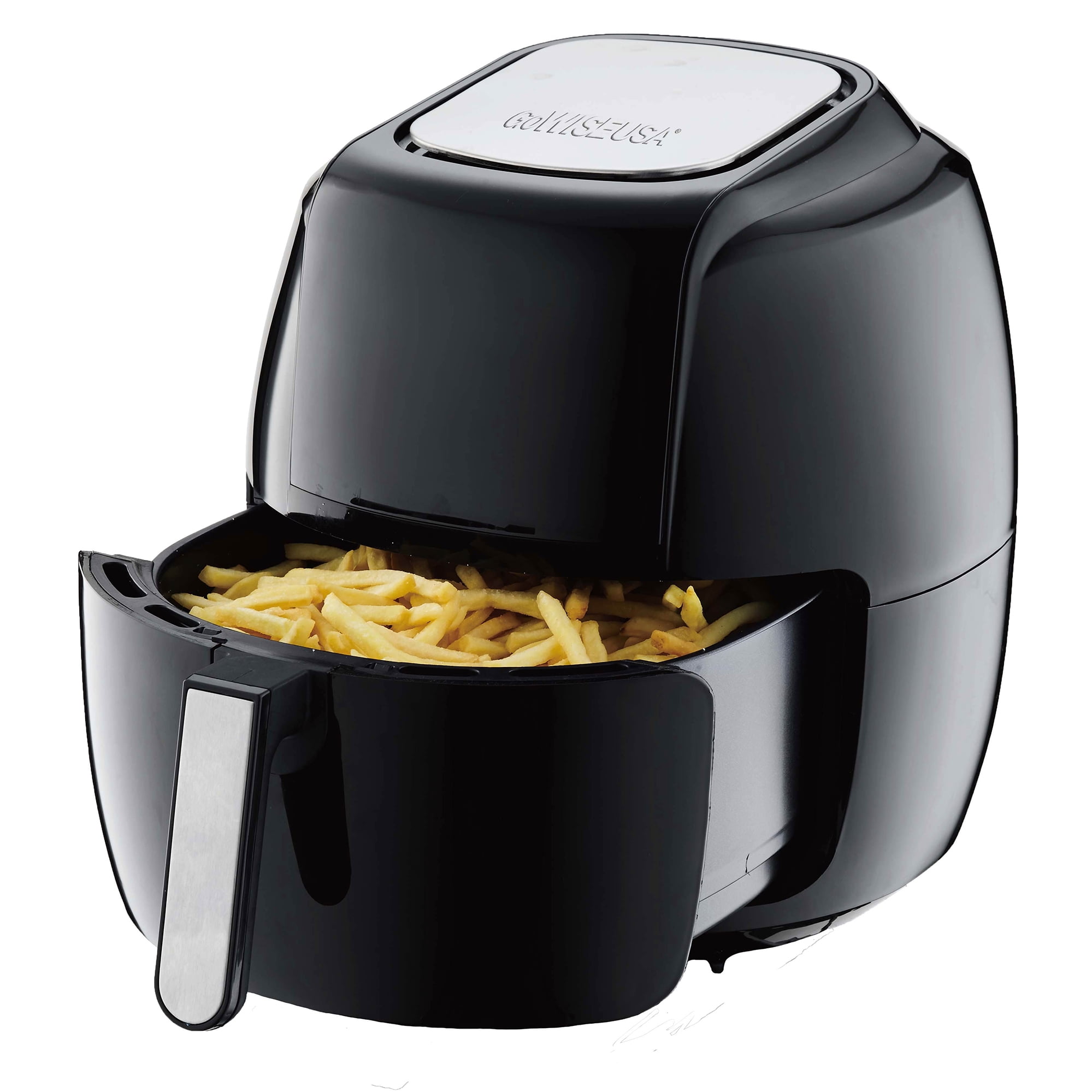 GoWISE USA 3.7-Quart Programmable Air Fryer with 8 Cook Presets, GW22638 -  Black & Standard 6-Piece Air Fryer Accessory Kit for 2.75-4 Quarts, Small