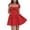 Red, variant on JFHHQ Casual Outing Solid Dress Women's Spaghetti Strap Bodycon Maxi Dress with Low Cut Neckline and High Slit Backless Long Evening Gown M Red