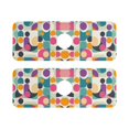 thumbnail image 7 of Yayeee Faucet Mat for Kitchen Sink 14.7" Diatomite Long Splash Guard Pad, Green Geometric, 2 Pack, 7 of 7