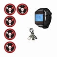 thumbnail image 1 of Wireless Restaurant Pager Calling System with Watch Call Button  Food Truck Restaurant Coffee Call Bell Red, 1 of 7