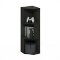thumbnail image 5 of Furinno Econ 3-Tier Freestanding Corner Shelf Bookcase, Bookshelf, Espresso, 5 of 6
