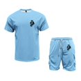 thumbnail image 4 of Afdoent Mens 2 Piece Sets Men's Casual Utility Suit Set With Multiple Pockets Short Sleeved T Shirt And Shorts Set Comfortable Stretch Fabric For Relaxed Beach Vacation Outfits, 4 of 4