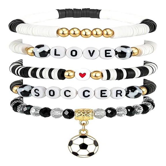 Soccer Gifts for Girls,Game Day Football Bracelets Soccer Softball Easter Bracelet as Sports Team Coaches Fans Gifts,Football Mom Girls Accessories Sport Jewelry