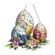 thumbnail image 2 of Decoración de Mesa de Pascua Easter Acrylic Easter Egg Window Pendant C Reative Flower Decoration Gift Recommendation Decoración del hogar, 2 of 6