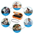 thumbnail image 3 of Safe Box, AMIR Security Case for Money Waterproof Anti-Theft Mini Safe Box for Cash Jewelry Travel Business Trip Home Orange, 3 of 11