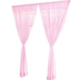 thumbnail image 1 of destyer Solid Color Wedding Organdy House Decor Door Window Tulle Voile Drape Sheer Colorful Curtain, 1 of 9