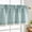 Light Blue, variant on NICETOWN Double Layer Valance for Kitchen, Semi Sheer Light Filtering Linen Valance Rod Pocket Farmhouse Linen Window Drapes for Basement, 52"x18", Light Blue, 1 Panel
