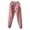 Pink, variant on AILIYIL Womens Elastic Waist Straight Leg Corduroy Pants With Pockets (Beige,M)