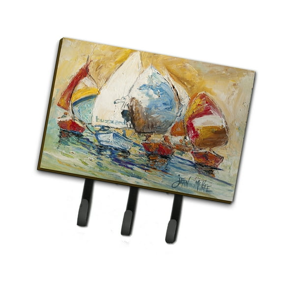 Carolines Treasures JMK1037TH68 Buzzards Sailboat Race Leash or Key Holder Triple multicolor