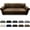 Brown, variant on Couch Cover Leather Look 3 Seater Couch Sofa Cover 1-Piece Sofa Slipcover Stretch Furniture Protector with Elastic Bottom & Pockets(Sofa, Grey)