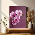 thumbnail image 6 of Purple Striped Orchid Canvas Hotel Cafe Wall Decor, 6 of 8
