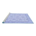 thumbnail image 2 of Ahgly Company Machine Washable Indoor Rectangle Oriental Blue Traditional Area Rugs, 6' x 9', 2 of 4