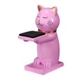 thumbnail image 4 of Soporte de Reloj Jinwen Gato Rosa 6,3x4,8x12cm, 4 of 8