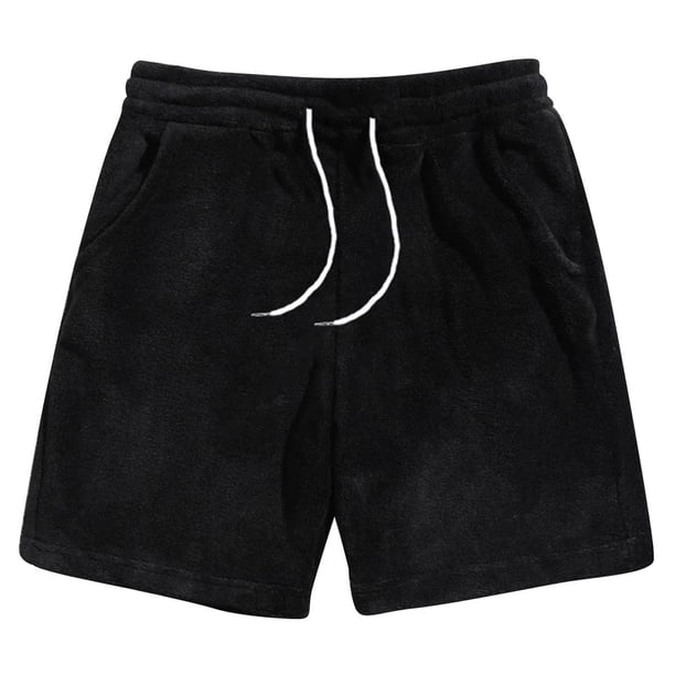 pstuiky Hombres bajos, Pantalones cortos casuales, cómodos, con bolsillos sólidos, con cordón y vendaje para hombre Pantalones cortos cargo