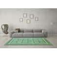 thumbnail image 3 of Ahgly Company Indoor Rectangle Abstract Light Blue Modern Area Rugs, 2' x 4', 3 of 4