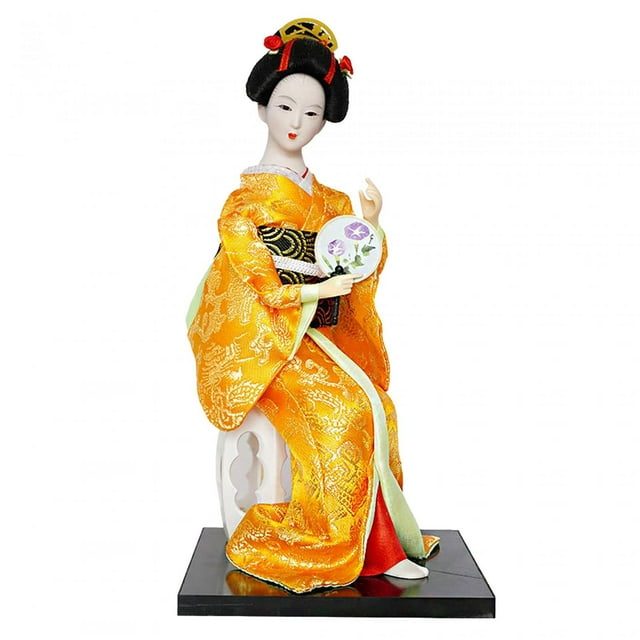 Muñecas Kimono de 12 pulgadas, muñecas geisha japonesas étnicas tradicionales, muñeca geisha asiática para Estilo E