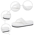 thumbnail image 6 of Rokment Platform Flip Flops Dress Sandals for Women 2026 Fashion Casual Leather Thick Sole Cushioned Slip on Thongs Beach Summer Comfort Walking Flat Slippers White Size 7, 6 of 9
