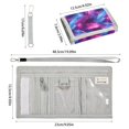 thumbnail image 3 of JIALIOU Nylon Trifold Card Wallet with ID Window Zipper Pocket for Men Women Teen Glowing Crystals, 3 of 7
