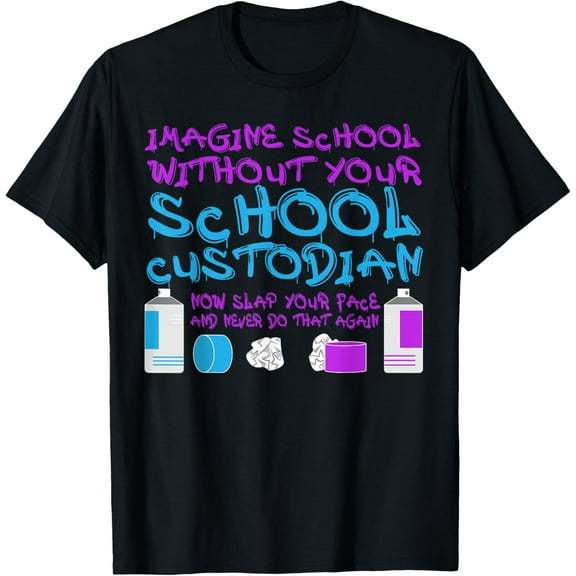Funny School Custodian T-ShirtMen's and women's short-sleeved pure cotton shirts