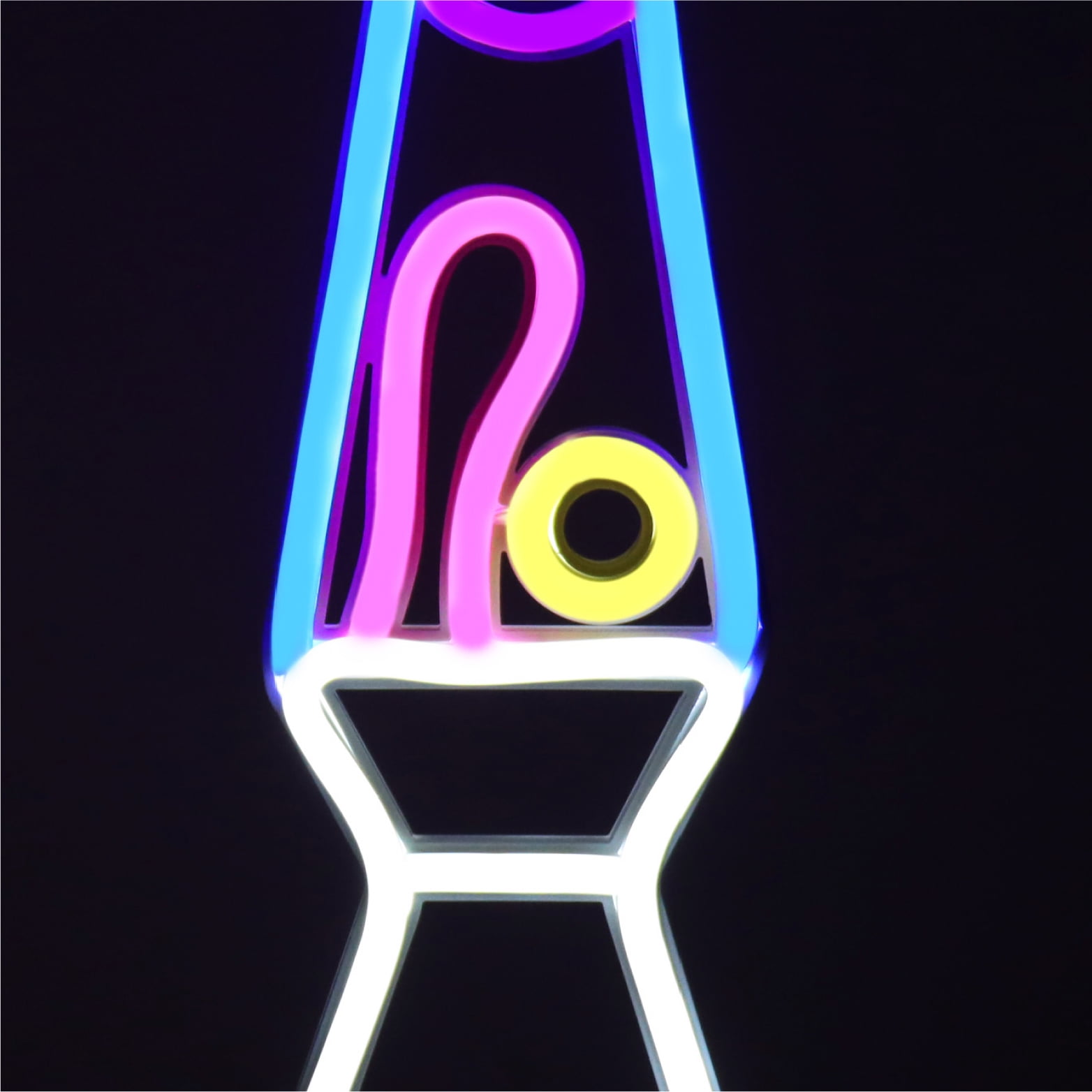 Urban Shop 12.25" Lava LED Neon Table Light, Multicolor